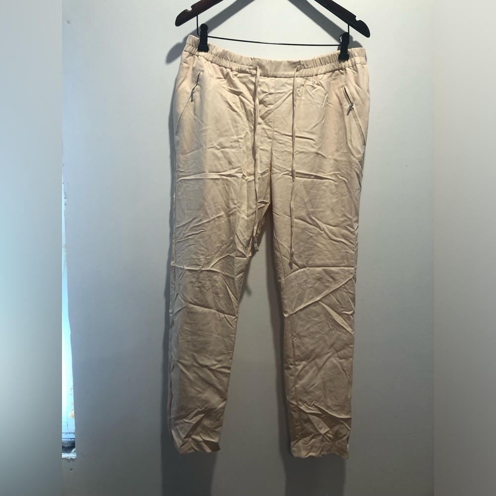 Casual Drawstring Pants in very light Beige